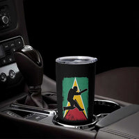 Guyana Cricket Tumbler Cup Retro Vintage Sport Guyanese Flag West Indies Cricket Fan