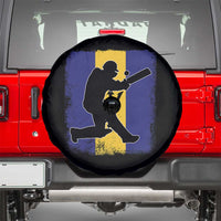 Barbados Cricket Spare Tire Cover Retro Vintage Sport Bajan Flag West Indies Cricket Fan