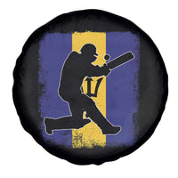 Barbados Cricket Spare Tire Cover Retro Vintage Sport Bajan Flag West Indies Cricket Fan