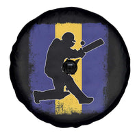 Barbados Cricket Spare Tire Cover Retro Vintage Sport Bajan Flag West Indies Cricket Fan