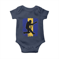 Barbados Cricket Baby Onesie Retro Vintage Sport Bajan Flag West Indies Cricket Fan
