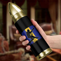 Barbados Cricket Bullet Tumbler Retro Vintage Sport Bajan Flag West Indies Cricket Fan