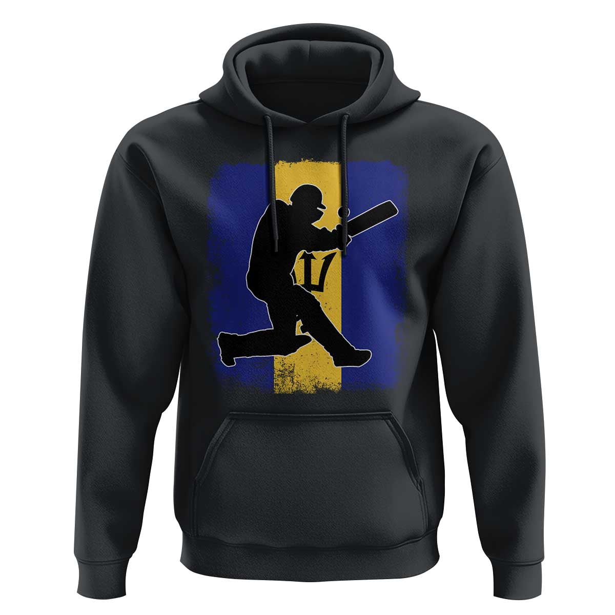 Barbados Cricket Hoodie Retro Vintage Sport Bajan Flag West Indies Cricket Fan