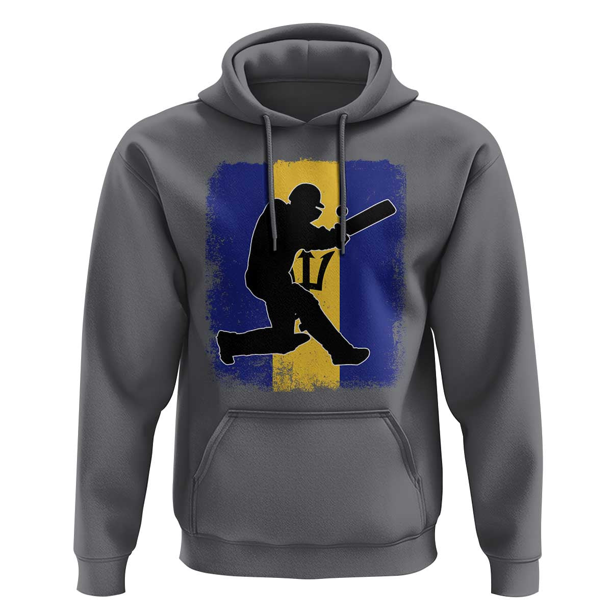 Barbados Cricket Hoodie Retro Vintage Sport Bajan Flag West Indies Cricket Fan