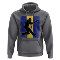 Barbados Cricket Hoodie Retro Vintage Sport Bajan Flag West Indies Cricket Fan