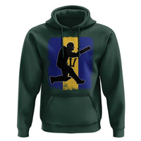 Barbados Cricket Hoodie Retro Vintage Sport Bajan Flag West Indies Cricket Fan