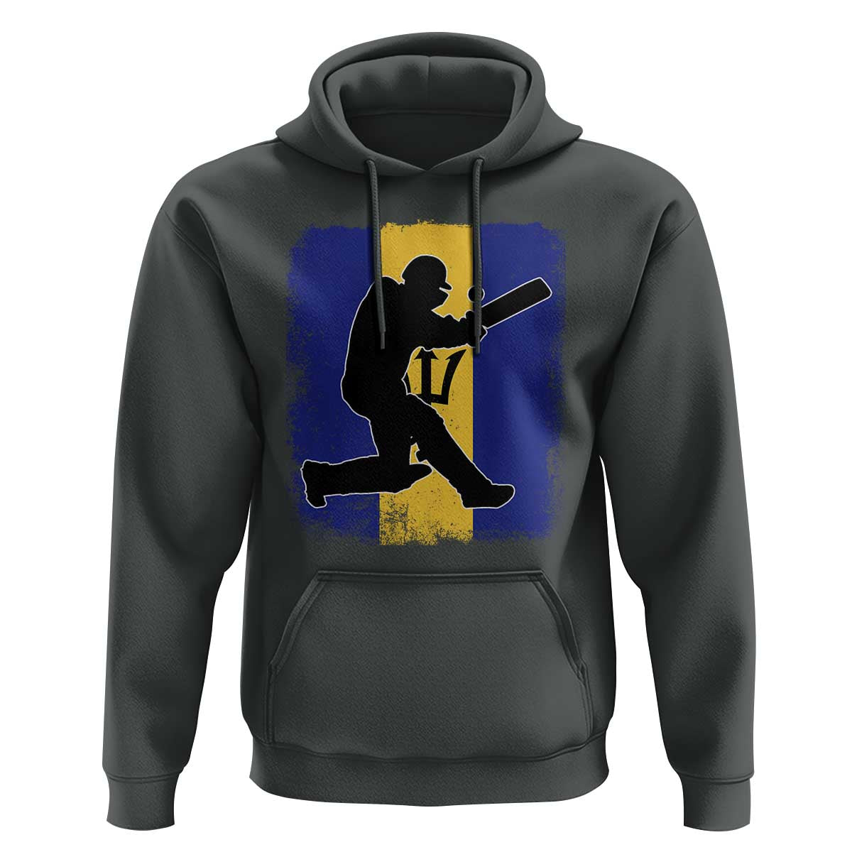 Barbados Cricket Hoodie Retro Vintage Sport Bajan Flag West Indies Cricket Fan