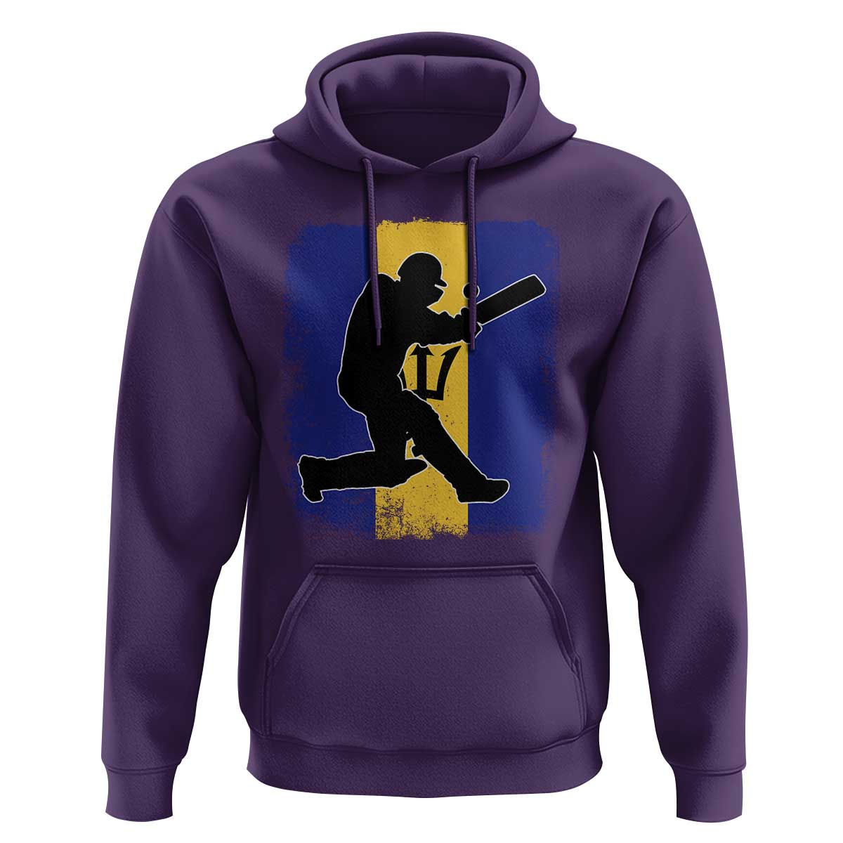 Barbados Cricket Hoodie Retro Vintage Sport Bajan Flag West Indies Cricket Fan