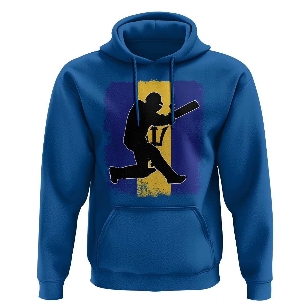Barbados Cricket Hoodie Retro Vintage Sport Bajan Flag West Indies Cricket Fan