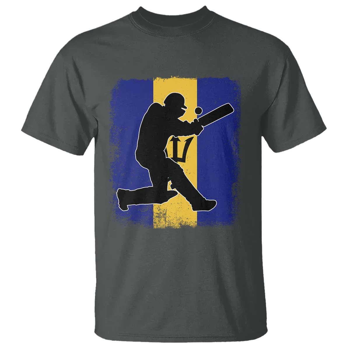 Barbados Cricket T Shirt Retro Vintage Sport Bajan Flag West Indies Cricket Fan