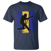 Barbados Cricket T Shirt Retro Vintage Sport Bajan Flag West Indies Cricket Fan