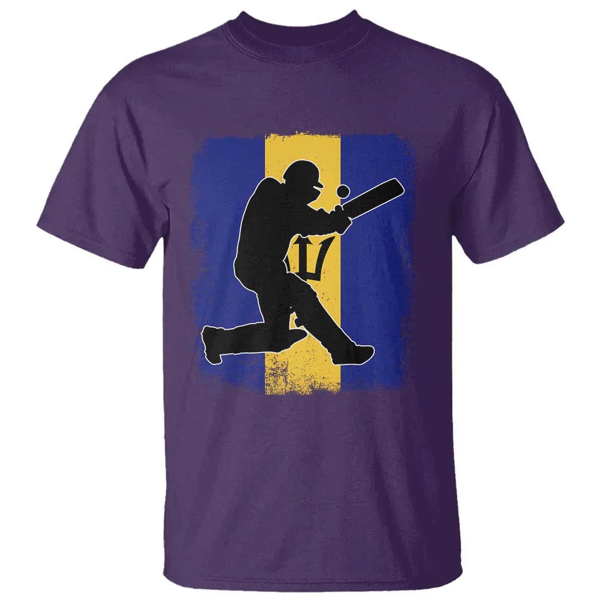 Barbados Cricket T Shirt Retro Vintage Sport Bajan Flag West Indies Cricket Fan