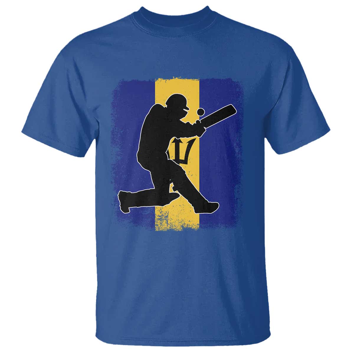 Barbados Cricket T Shirt Retro Vintage Sport Bajan Flag West Indies Cricket Fan