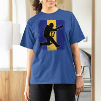 Barbados Cricket T Shirt For Women Retro Vintage Sport Bajan Flag West Indies Cricket Fan