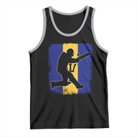 Barbados Cricket Tank Top Retro Vintage Sport Bajan Flag West Indies Cricket Fan