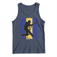 Barbados Cricket Tank Top Retro Vintage Sport Bajan Flag West Indies Cricket Fan