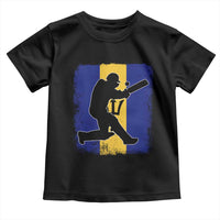 Barbados Cricket Toddler T Shirt Retro Vintage Sport Bajan Flag West Indies Cricket Fan
