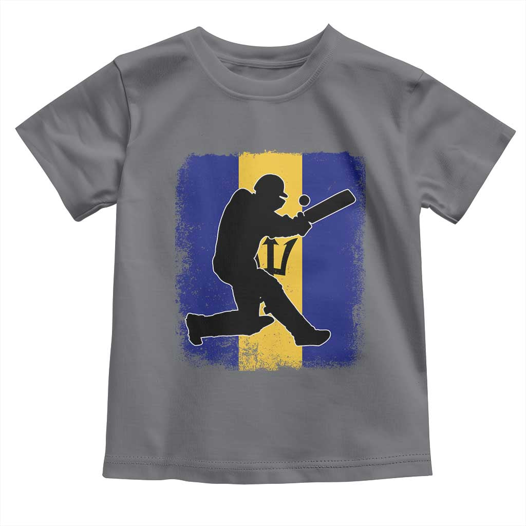 Barbados Cricket Toddler T Shirt Retro Vintage Sport Bajan Flag West Indies Cricket Fan