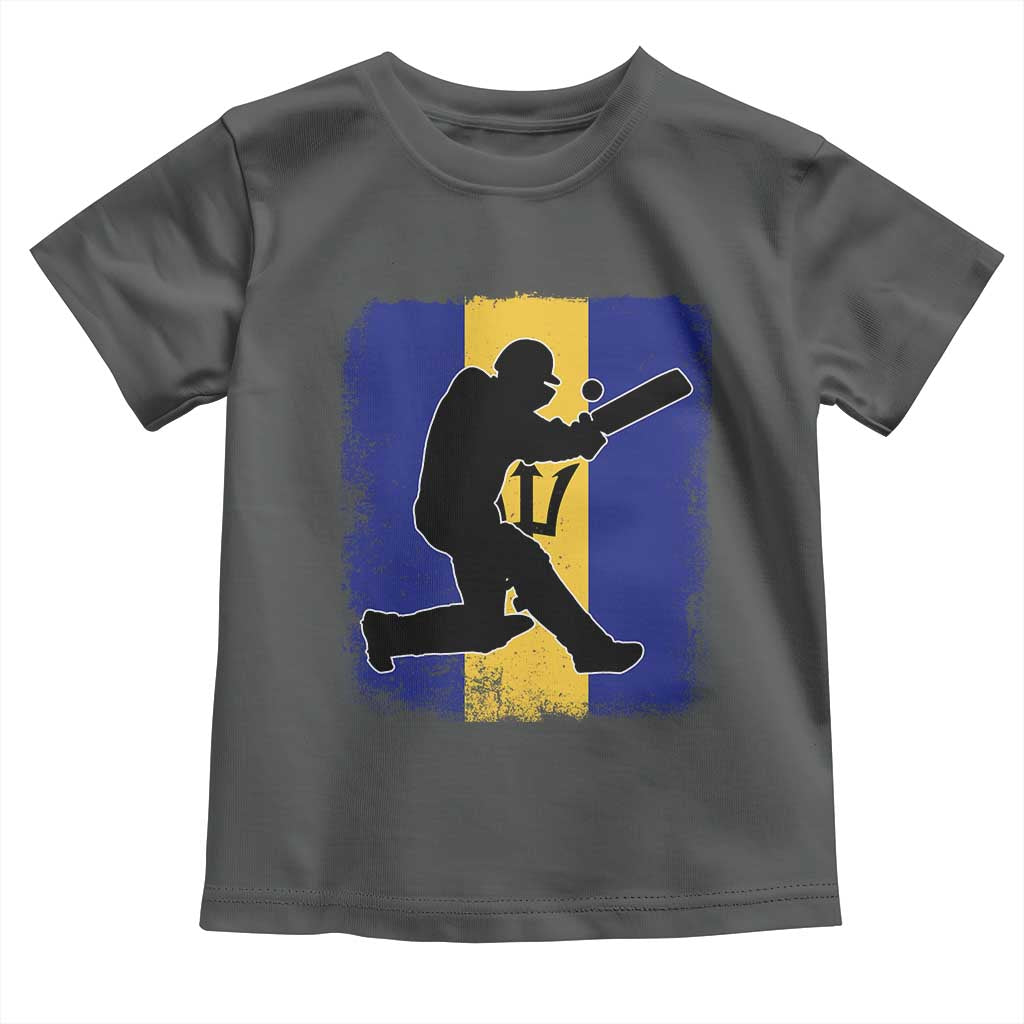 Barbados Cricket Toddler T Shirt Retro Vintage Sport Bajan Flag West Indies Cricket Fan