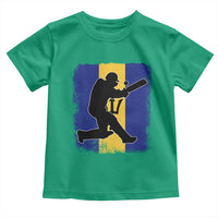 Barbados Cricket Toddler T Shirt Retro Vintage Sport Bajan Flag West Indies Cricket Fan