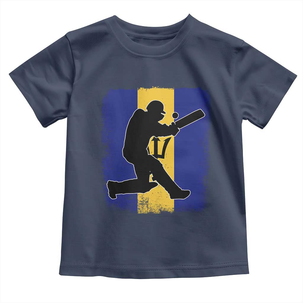 Barbados Cricket Toddler T Shirt Retro Vintage Sport Bajan Flag West Indies Cricket Fan