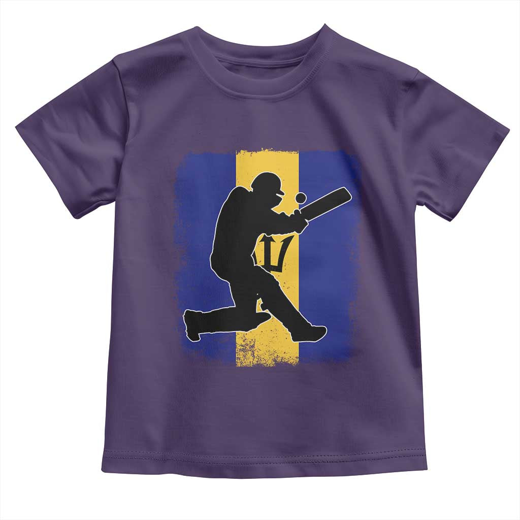 Barbados Cricket Toddler T Shirt Retro Vintage Sport Bajan Flag West Indies Cricket Fan