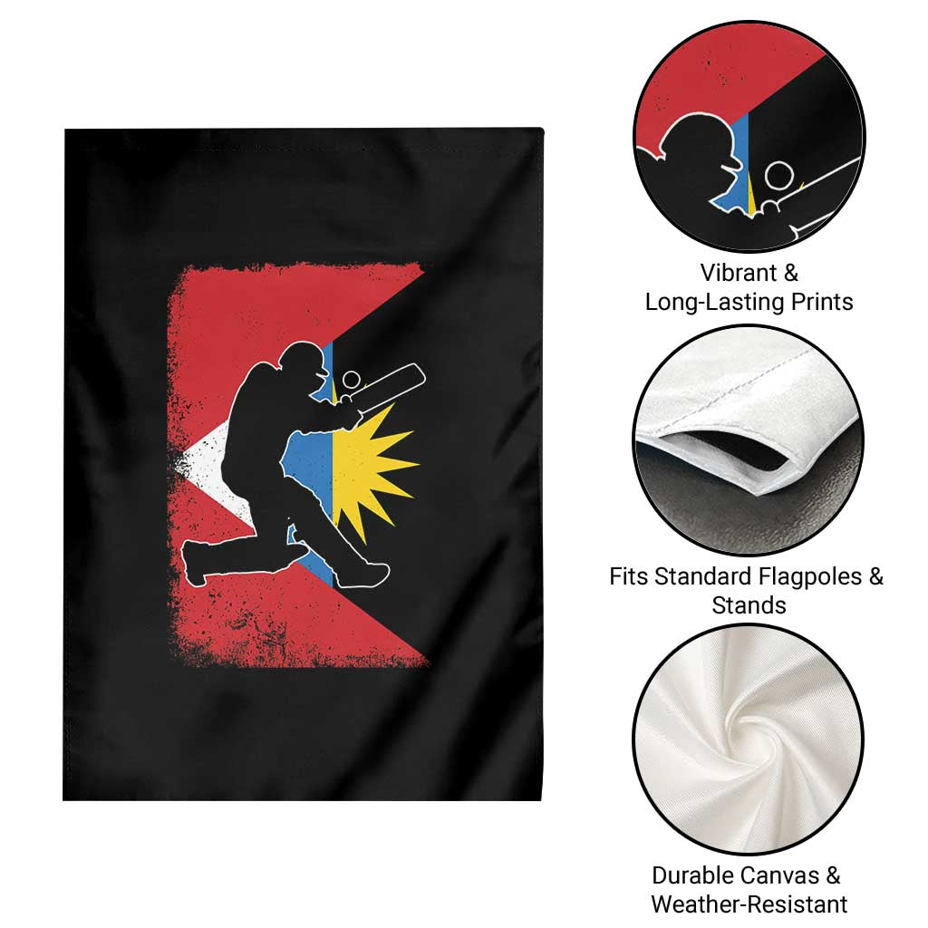 Antigua and Barbuda Cricket Garden Flag Retro Vintage Sport Antiguan Flag West Indies Cricket Fan