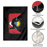 Antigua and Barbuda Cricket Garden Flag Retro Vintage Sport Antiguan Flag West Indies Cricket Fan