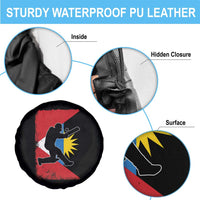 Antigua and Barbuda Cricket Spare Tire Cover Retro Vintage Sport Antiguan Flag West Indies Cricket Fan