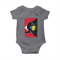 Antigua and Barbuda Cricket Baby Onesie Retro Vintage Sport Antiguan Flag West Indies Cricket Fan