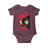 Antigua and Barbuda Cricket Baby Onesie Retro Vintage Sport Antiguan Flag West Indies Cricket Fan