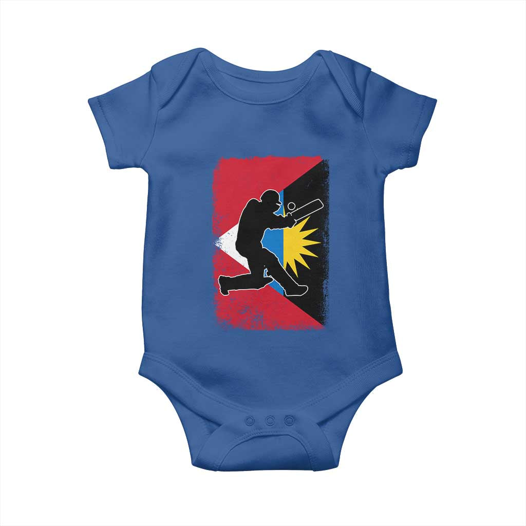 Antigua and Barbuda Cricket Baby Onesie Retro Vintage Sport Antiguan Flag West Indies Cricket Fan