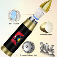 Antigua and Barbuda Cricket Bullet Tumbler Retro Vintage Sport Antiguan Flag West Indies Cricket Fan