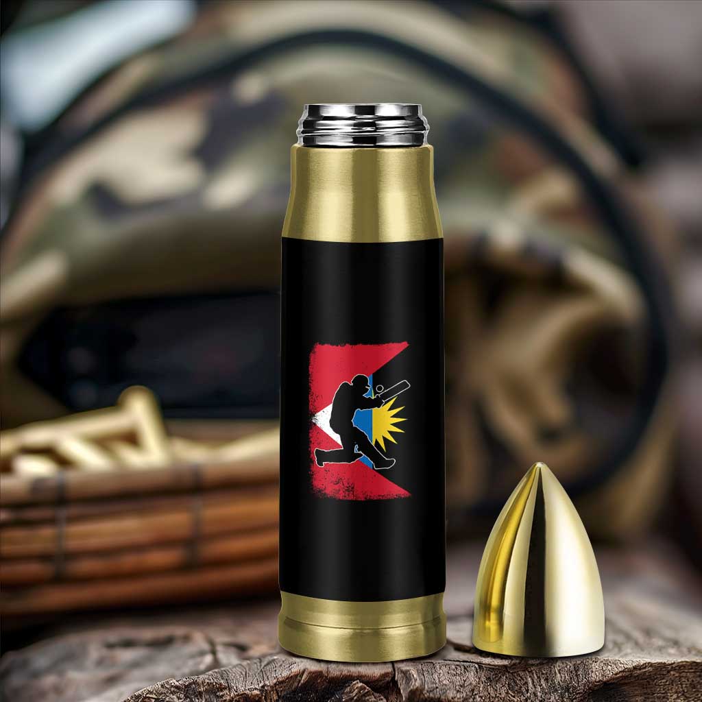 Antigua and Barbuda Cricket Bullet Tumbler Retro Vintage Sport Antiguan Flag West Indies Cricket Fan