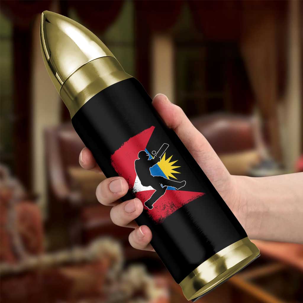 Antigua and Barbuda Cricket Bullet Tumbler Retro Vintage Sport Antiguan Flag West Indies Cricket Fan