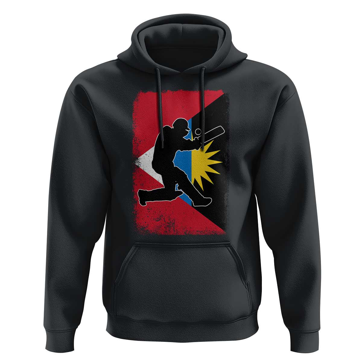 Antigua and Barbuda Cricket Hoodie Retro Vintage Sport Antiguan Flag West Indies Cricket Fan