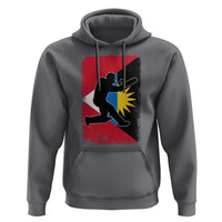 Antigua and Barbuda Cricket Hoodie Retro Vintage Sport Antiguan Flag West Indies Cricket Fan