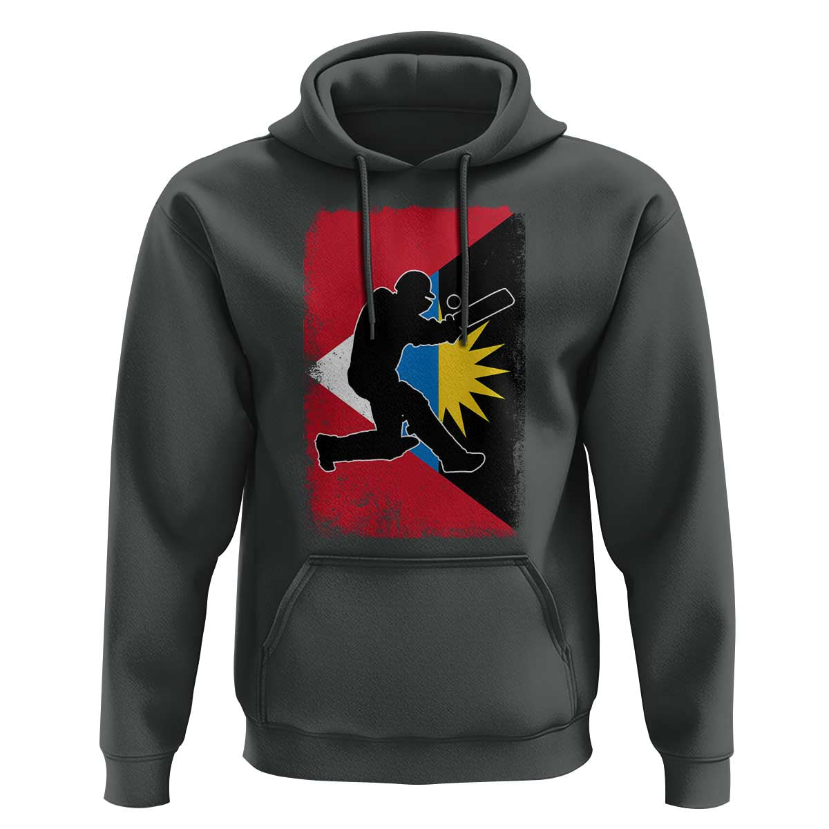 Antigua and Barbuda Cricket Hoodie Retro Vintage Sport Antiguan Flag West Indies Cricket Fan