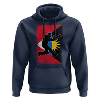 Antigua and Barbuda Cricket Hoodie Retro Vintage Sport Antiguan Flag West Indies Cricket Fan