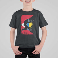 Antigua and Barbuda Cricket T Shirt For Kid Retro Vintage Sport Antiguan Flag West Indies Cricket Fan