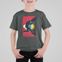 Antigua and Barbuda Cricket T Shirt For Kid Retro Vintage Sport Antiguan Flag West Indies Cricket Fan