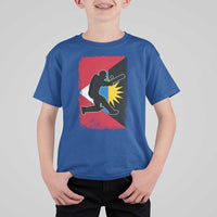 Antigua and Barbuda Cricket T Shirt For Kid Retro Vintage Sport Antiguan Flag West Indies Cricket Fan