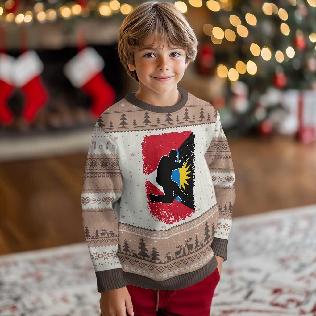 Antigua and Barbuda Cricket Ugly Christmas Sweater Retro Vintage Sport Antiguan Flag West Indies Cricket Fan