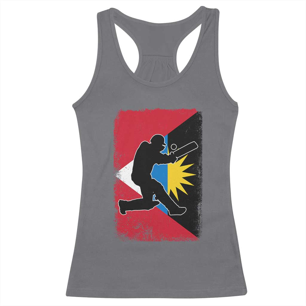 Antigua and Barbuda Cricket Racerback Tank Top Retro Vintage Sport Antiguan Flag West Indies Cricket Fan