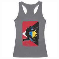 Antigua and Barbuda Cricket Racerback Tank Top Retro Vintage Sport Antiguan Flag West Indies Cricket Fan