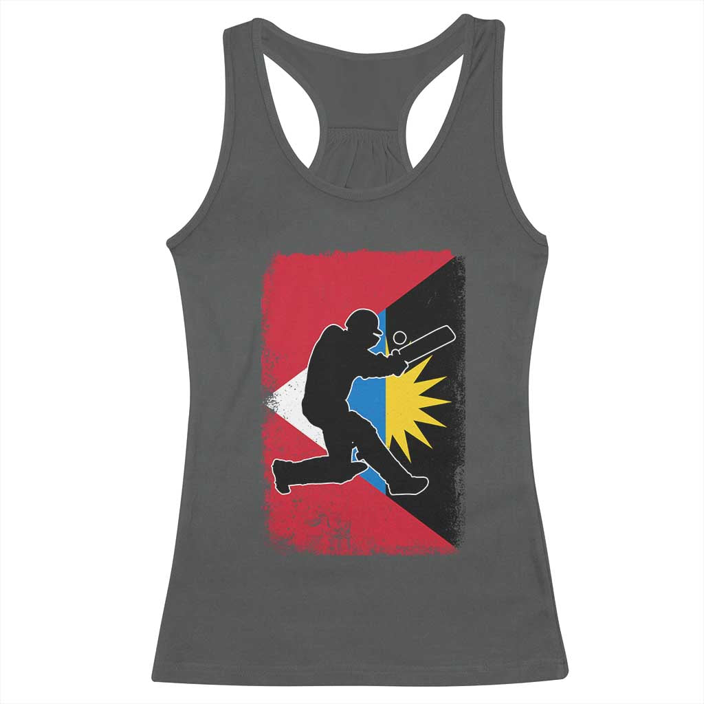 Antigua and Barbuda Cricket Racerback Tank Top Retro Vintage Sport Antiguan Flag West Indies Cricket Fan