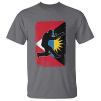 Antigua and Barbuda Cricket T Shirt Retro Vintage Sport Antiguan Flag West Indies Cricket Fan