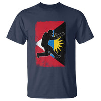 Antigua and Barbuda Cricket T Shirt Retro Vintage Sport Antiguan Flag West Indies Cricket Fan