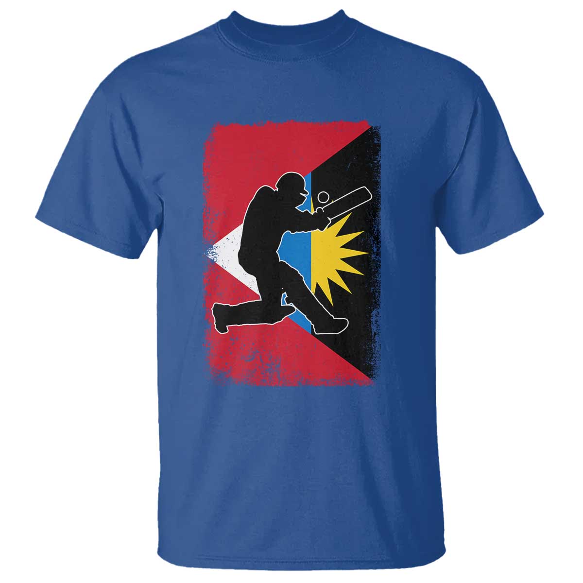 Antigua and Barbuda Cricket T Shirt Retro Vintage Sport Antiguan Flag West Indies Cricket Fan