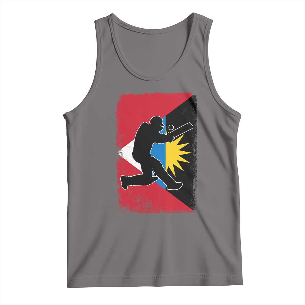 Antigua and Barbuda Cricket Tank Top Retro Vintage Sport Antiguan Flag West Indies Cricket Fan